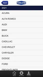 PurolatorDIY Filter Lookup screenshot 1