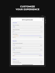 DIY E-Liquid Calculator | Vape screenshot 14