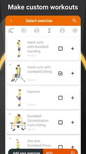 Home workouts with dumbbells screenshot 4