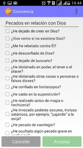 Sincero Examen de Conciencia screenshot 3