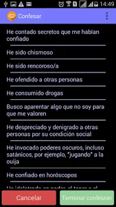 Sincero Examen de Conciencia screenshot 4
