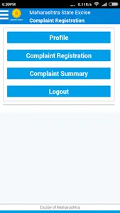 MH Excise Complaint screenshot 1
