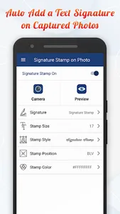 Signature Stamp On Camera Pics screenshot 0