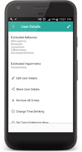 Intoxication Calculator Premiu screenshot 2