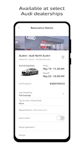 Audi on demand Car Rental screenshot 0