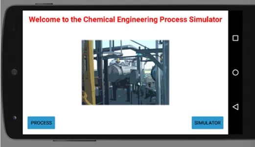 Chemical process simulator screenshot 0