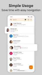 Simple SMS Messenger screenshot 1