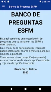 Banco de Pregunta ESFM screenshot 0