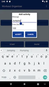 Workout Organizer screenshot 1