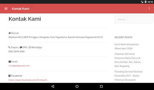 SinauGIS Web screenshot 11
