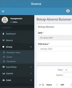 Sinema - BKPSDM Lambar screenshot 4