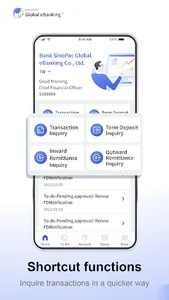 Bank Sinopac Global eBanking+ screenshot 1