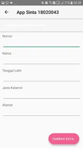 Daftar Mahasiswa 18020043 screenshot 2