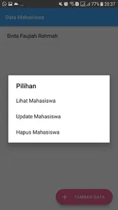 Daftar Mahasiswa 18020043 screenshot 3