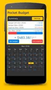 Pocket Budget Tracker Free screenshot 0