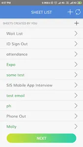 Sign In Sheet screenshot 1
