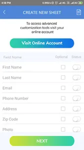 Sign In Sheet screenshot 2