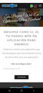 Tu Página Web en Aplicación screenshot 1