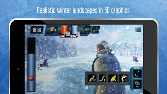 Ice fishing game. Catch bass. screenshot 1