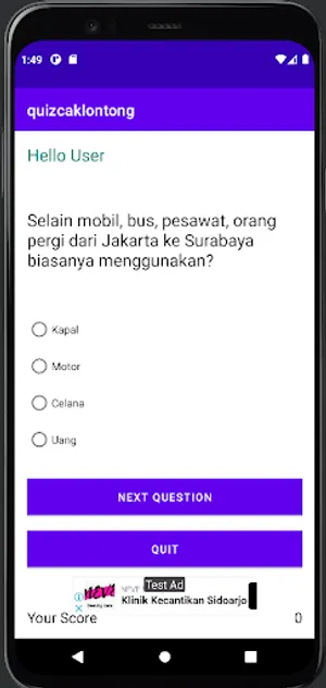 Quiz Cak Lontong screenshot 1