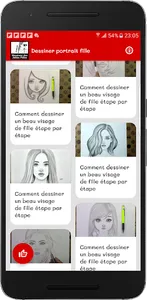 Dessiner portrait fille screenshot 1