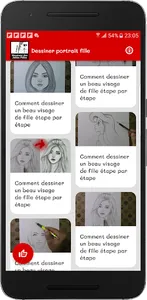 Dessiner portrait fille screenshot 2