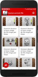 Dessiner portrait fille screenshot 8