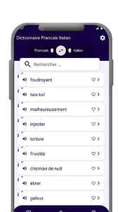 Dictionnaire Francais Italian screenshot 0