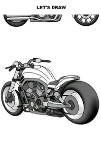 Draw Motorcycles: Cruiser screenshot 0