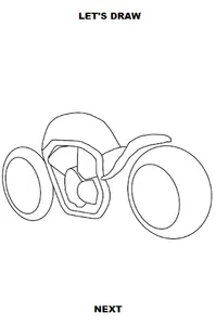 Draw Motorcycles: Cruiser screenshot 2