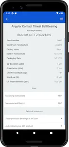 SKF Super-precision manager screenshot 4