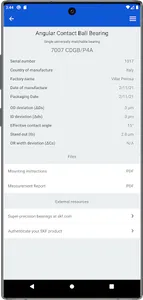SKF Super-precision manager screenshot 7