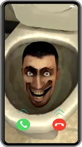 Skibidi toilet fake video call screenshot 0
