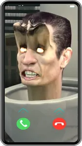 Skibidi toilet fake video call screenshot 1