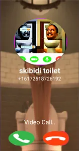 skibidi cameraman video call screenshot 1