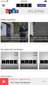 WABE Public Broadcasting App screenshot 1