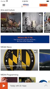 WEAA Public Radio screenshot 1