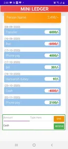 Mini Ledger (Pocket Ledger) screenshot 1