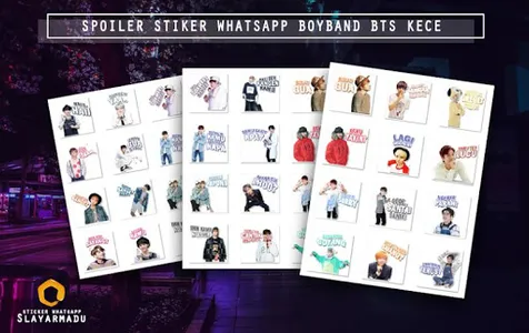 Stiker WA Imut Boyband BTS screenshot 5