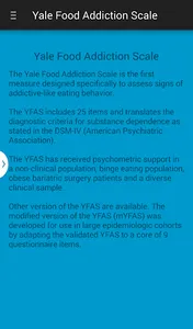Yale Food Addiction Scale screenshot 2
