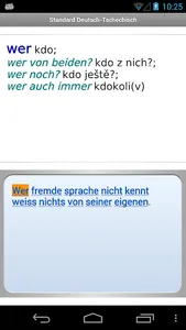 Czech - German Translator Dict screenshot 1