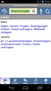 Czech - German Translator Dict screenshot 2