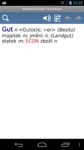 Czech - German Translator Dict screenshot 3