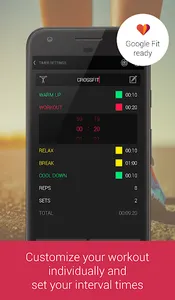 Tabata Interval HIIT Timer screenshot 1