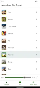 Animal and bird sounds screenshot 3