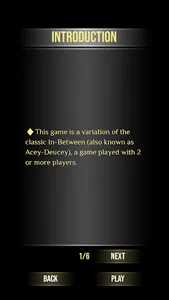 In Between Card Game screenshot 2