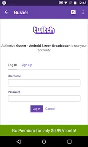 Gusher - Screen Broadcaster screenshot 1