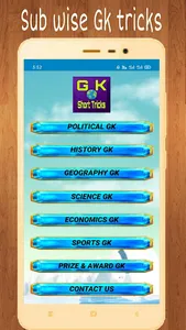 Gk Tricks Subject wise in Hind screenshot 0