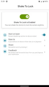 Shake To Lock and Unlock screenshot 0