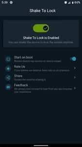 Shake To Lock and Unlock screenshot 1